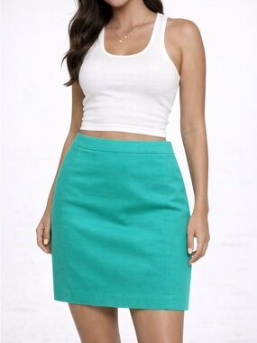 Liz Claiborne Bright Teal Pencil Skirt